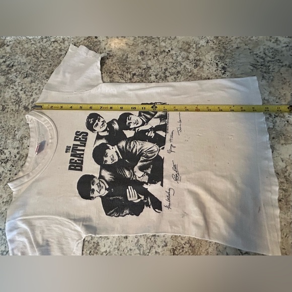 Vintage Very Rare The Beatles 1963 BVD NEMS Enterprises 1 Owner T Shirt 60s - Picture 8 of 16